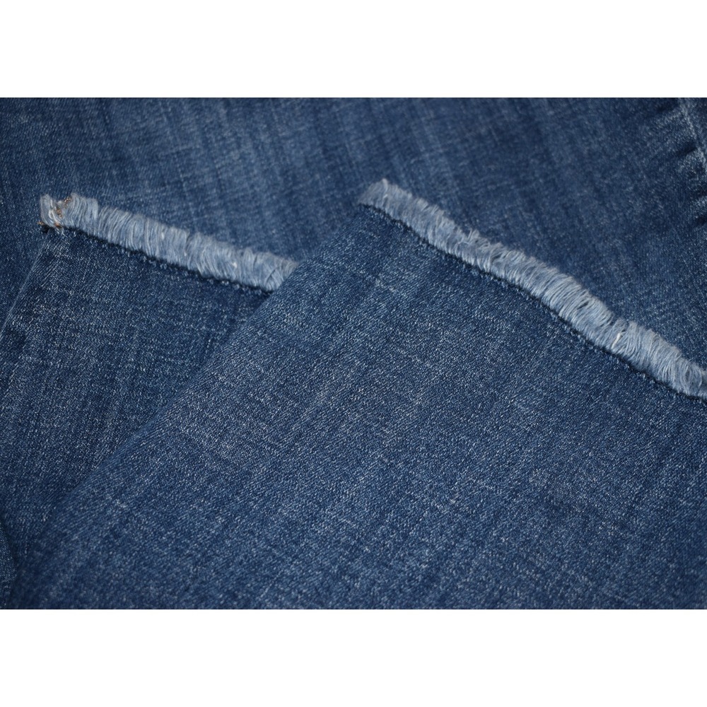 Chicos 2R/12 So Slimming Girlfriend Slim Leg Ankle Jeans Blue 5-Pocket Raw Hem - Picture 6 of 16